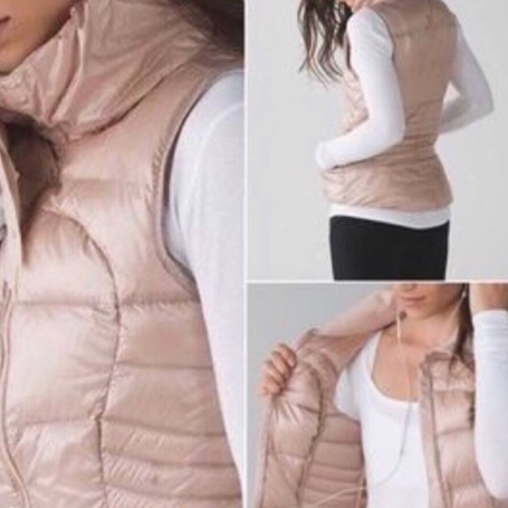Women's Rose Gold Lululemon Puffer Vest 8